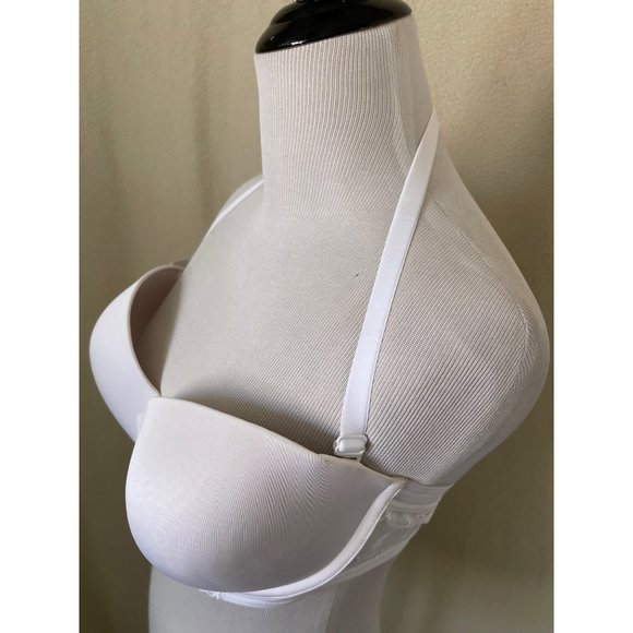Maidenform White Lace Padded Full Coverage 5-Way Strap Bra - 40C - Picture 8 of 13